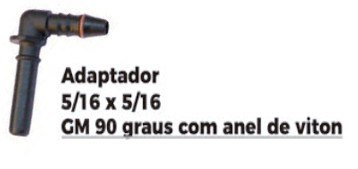 ISO1905107 - ADAPTADOR LINHA GM 5/16 X 5/16 90 GRAUS COM ANEL DE VITON (EMB. COM 01 PECA - VALOR UNITARIO) - PC ISO1905107 - ADAPTADOR LINHA GM 5/16 X 5/16 90 GRAUS COM ANEL DE VITON (EMB. COM 01 PECA - VALOR UNITARIO) - PC