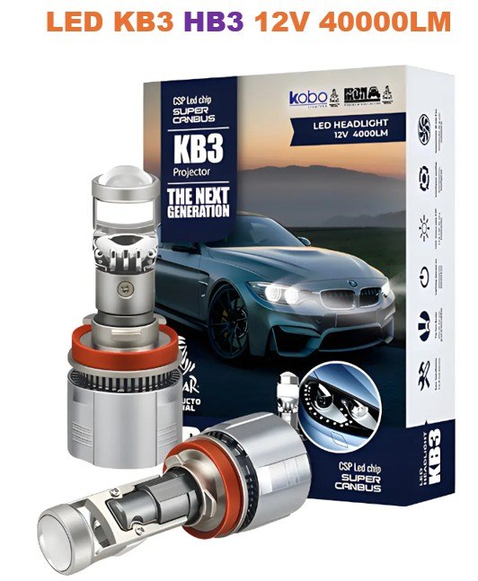 ISO14LFKB3 HB3 12V - KIT LAMPADA LED KB3 HB3 12V 40000LM- CHIP CSP SUPER CANBUS (EMB. COM 02 PC - VALOR DO PAR) - KIT ISO14LFKB3 HB3 12V - KIT LAMPADA LED KB3 HB3 12V 40000LM- CHIP CSP SUPER CANBUS (EMB. COM 02 PC - VALOR DO PAR) - KIT