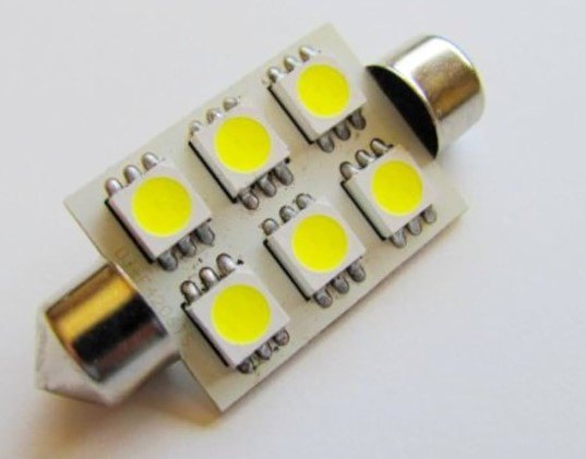 ISO14LT3 39MM 12V  - LAMPADA LED TORPEDO COB 39MM 12V (EMB. COM 01 PC- VALOR UNITARIO) - PC