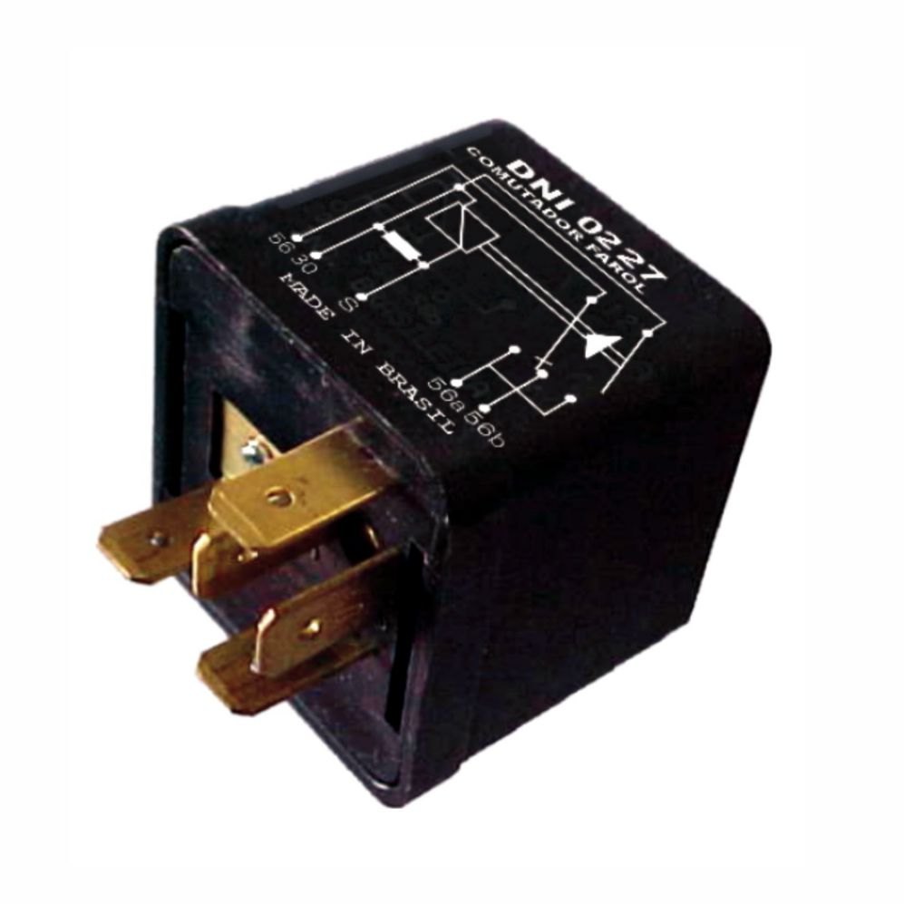 DNI0227 24V - RELE FAROL 24V ALTO E BAIXO, VOLVO, SCANIA COM 5 TERMINAL (EMB. COM 01 PECA - VALOR UNITARIO) - PC DNI0227 24V - RELE FAROL 24V ALTO E BAIXO, VOLVO, SCANIA COM 5 TERMINAL (EMB. COM 01 PECA - VALOR UNITARIO) - PC