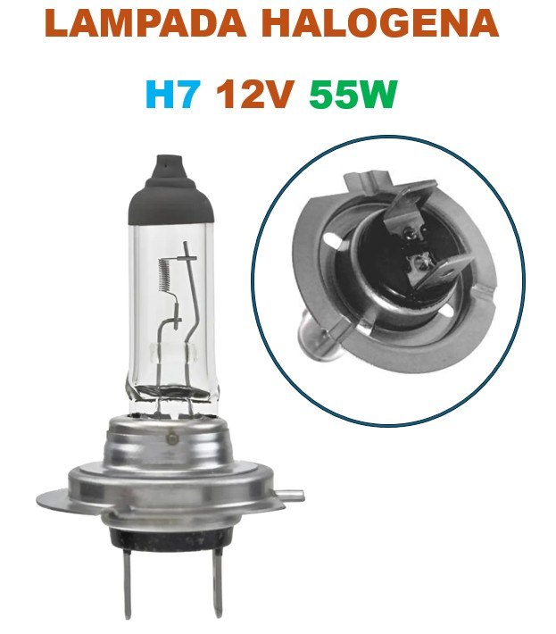 ISO17LH7 12V 55W - LAMPADA HALOGENA H7 55W (EMB. COM 10 PECAS - VALOR UNITARIO) - PC