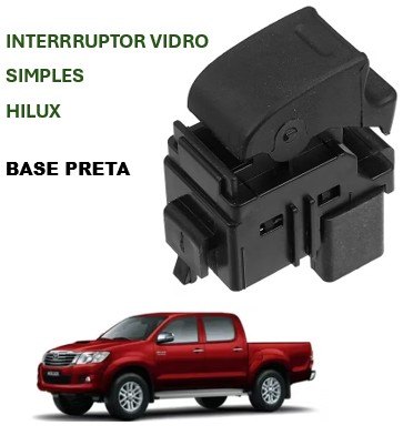 ISO17I38481 LD - INTERRUPTOR VIDRO ELETRICO LD SIMPLES TOYOTA HILUX DIANTEIRO LD/ E TRASEIRO LD/LE 04/13 (EMB. COM 01 PECA - VALOR UNITARIO) - PC