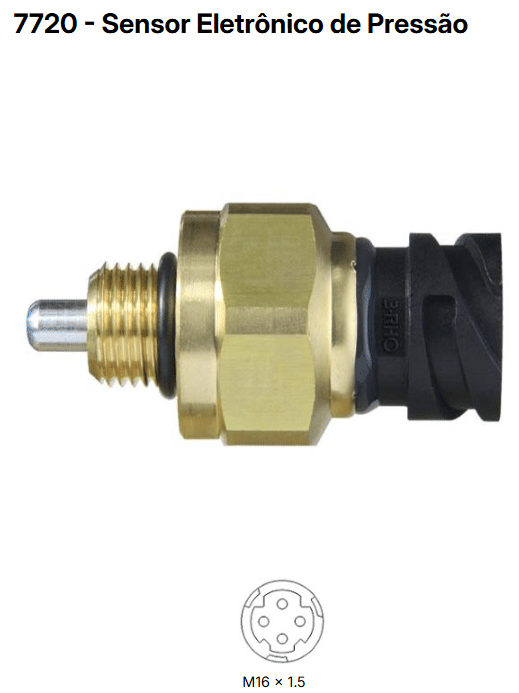 RHO7720 - SENSOR PRESSAO E TEMP. DO OLEO VOLVO FH12/ FH16/ FM12 - PC