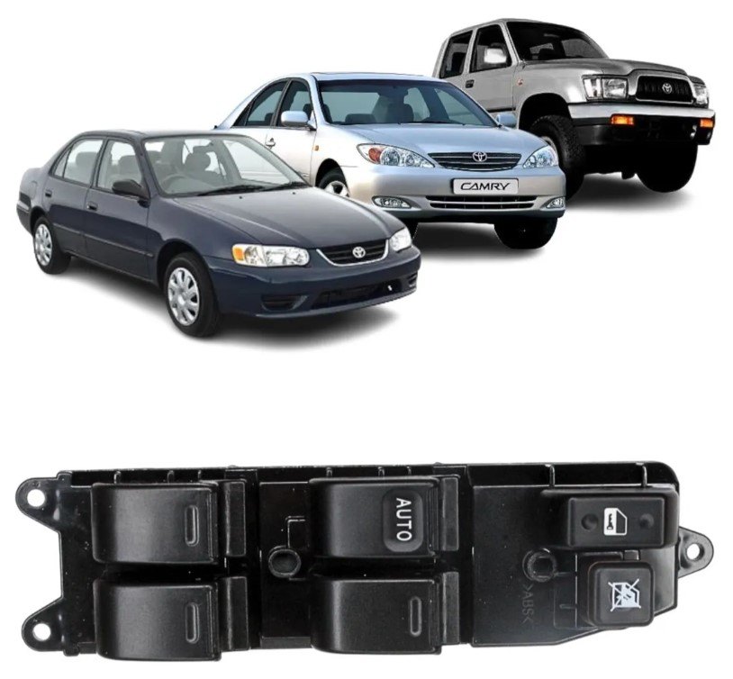 ISO17I34490 - INTERRUPTOR VIDRO ELETRICO TOYOTA HILUX 98 04/ CAMRY 97 - PC