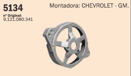 CP5134 - MANCAL ALTERNADOR LADO POLIA DELCO ARNO/ MONZA 3F (EMB. COM 1 PEÇA - VALOR UNITARIO) - PC