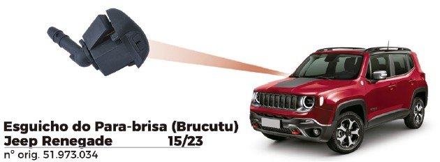 ISO1908183 - ESGUICHO JEEP RENEGADE 15/23 (BRUCUTU) (EMB. COM 01 PECA - VALOR UNITARIO) - PC ISO1908183 - ESGUICHO JEEP RENEGADE 15/23 (BRUCUTU) (EMB. COM 01 PECA - VALOR UNITARIO) - PC