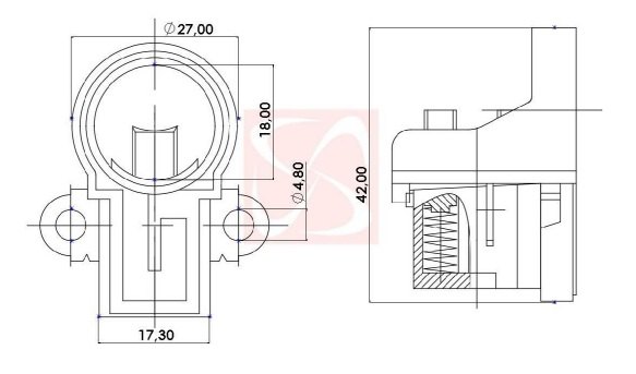 B-228-12V - PORTA ESCOVA ALTERNADOR COROLLA/ CAMRY/ FOCUS/ FIESTA/ XSARA/ RANGER/ CRV/ CIVIC - PC B-228-12V - PORTA ESCOVA ALTERNADOR COROLLA/ CAMRY/ FOCUS/ FIESTA/ XSARA/ RANGER/ CRV/ CIVIC - PC