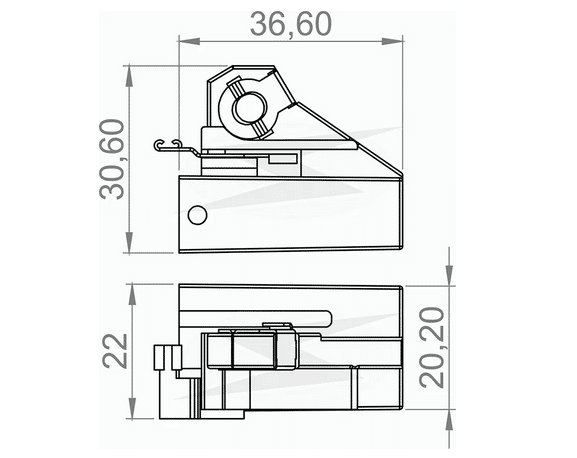 UF-2.211/2 12V - PORTA ESCOVA ALTERNADOR DELCO 12V KADETT/ OPALA  - PC