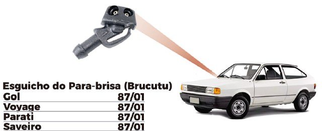 ISO1908140 - ESGUICHO VW/ GOL/ SAVEIRO/ VOYAGE/ 87/01 (BRUCUTU) (EMB. COM 01 PECA - VALOR UNITARIO) - PC