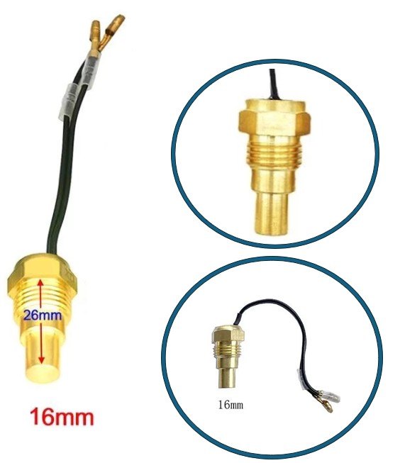 ISO6ST16MM - SENSOR TEMPERATURA 16MM PARA RELOGIO DIGITAL (EMB. COM 01 PECA - VALOR UNITARIO) - PC ISO6ST16MM - SENSOR TEMPERATURA 16MM PARA RELOGIO DIGITAL (EMB. COM 01 PECA - VALOR UNITARIO) - PC