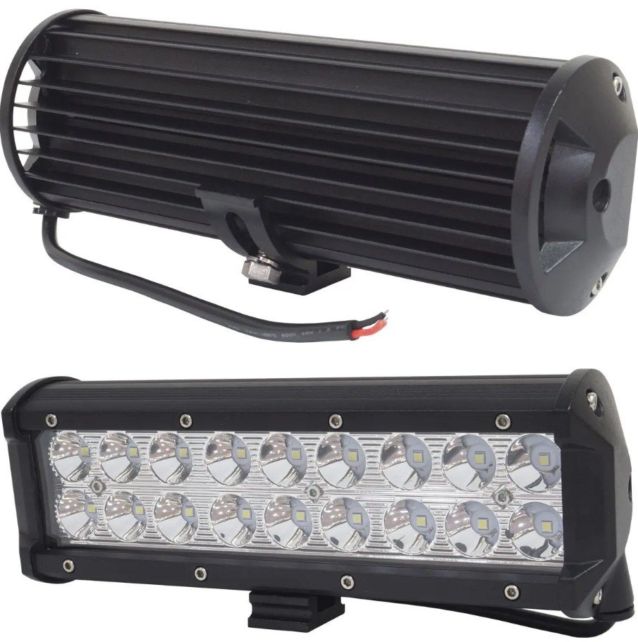 ISO14F54D4 12/24V - FAROL LED RETANGULAR 26 CM 18 LEDS 54W 12/24V (EMB. COM 01 PC - VALOR UNITARIO) - PC ISO14F54D4 12/24V - FAROL LED RETANGULAR 26 CM 18 LEDS 54W 12/24V (EMB. COM 01 PC - VALOR UNITARIO) - PC