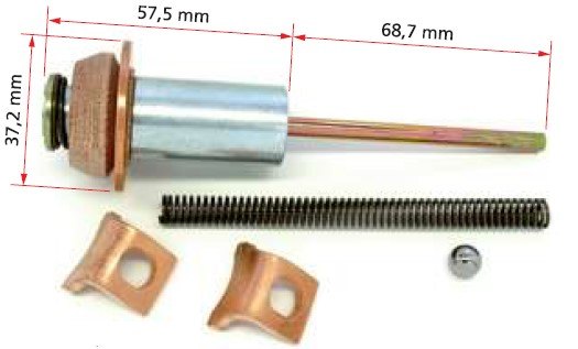 ISO7-1716 - EMBOLO AUTOM. PART. NIPODENSO EMPILH HYSTER/ M8 - 57,5 X 68,7 X 37,2 MM (EMB. COM 01 KIT - VALOR DO JG) - JG
