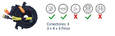 ISO26D1.0048 - CINTA AIRBAG TOYOTA COROLLA 09 A 14, LAND CRUISER, RAV4 (EMB. COM 01 PECA - VALOR UNITARIO) - PC ISO26D1.0048 - CINTA AIRBAG TOYOTA COROLLA 09 A 14, LAND CRUISER, RAV4 (EMB. COM 01 PECA - VALOR UNITARIO) - PC