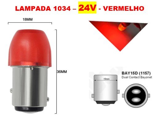 ISO14LLLT 1034 VM 24 - LAMPADA LED 1034 24V VERMELHO 2 POLOS CERAMICA (EMB. 01 PC- VALOR UNITARIO) - PC ISO14LLLT 1034 VM 24 - LAMPADA LED 1034 24V VERMELHO 2 POLOS CERAMICA (EMB. 01 PC- VALOR UNITARIO) - PC