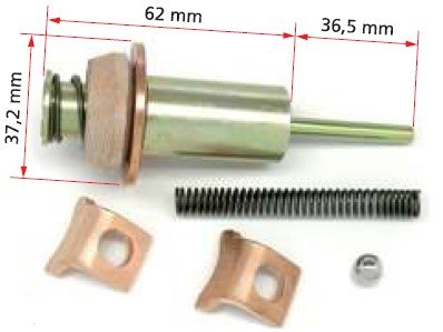 ISO7-1718 - EMBOLO AUTOM. PART. NIPODENSO/ TOPIC/ BESTA - M8 - 62 X 36,5 X 37,2 MM (EMB. COM 01 KIT - VALOR DO JG) - JG