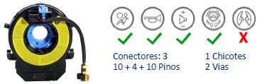 ISO26D1.0017 - CINTA AIRBAG ELANTRA 11 A 13, I30, IX35, SONATA, SORENTO, SPORTAGE (EMB. COM 01 PECA - VALOR UNITARIO) - PC ISO26D1.0017 - CINTA AIRBAG ELANTRA 11 A 13, I30, IX35, SONATA, SORENTO, SPORTAGE (EMB. COM 01 PECA - VALOR UNITARIO) - PC