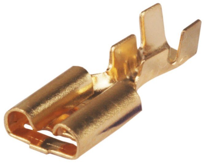 AMS81032 - TERMINAL ENCAIXE 6,30 MM COM TRAVA (EMB. COM 100 PECAS - VALOR DO CENTO) - CT