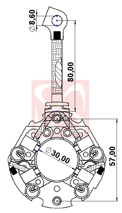 A-046-12V - PORTA ESCOVA PARTIDA VALEO HYUNDAI/ KIA/ TUCSON 12V - PC