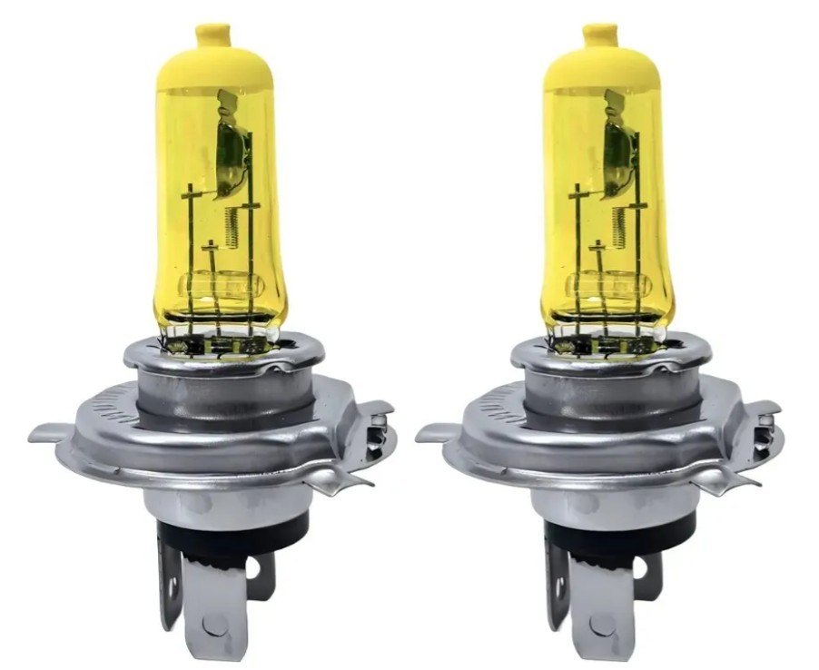 ISO14LX H4 AM 12V - LAMPADA HALOGENA H4 12V 60/55W AMARELA P43T / BLISTERLAMPADA HALOGENA H3 12V 55W AMARELA / BLISTER 12342 (EMB. COM 02 PECAS - VALOR DO KIT) - KIT