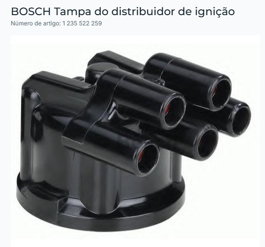 1PR BB1235522259 - TAMPA DISTRIBUIDOR VW/ FIAT - BOSCH (EMB. COM 01 PECA - VALOR UNITARIO) - PC