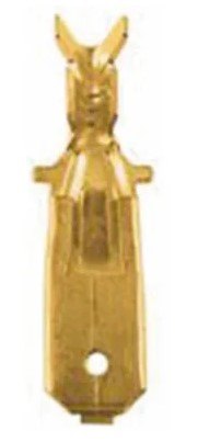 ISO80187 - TERMINAL ESPADAO COM TRAVA - LARGURA 6.35 MM - COMPRIMENTO 25 MM (EMB. COM 100 PECAS - VALOR DO CENTO) - CT