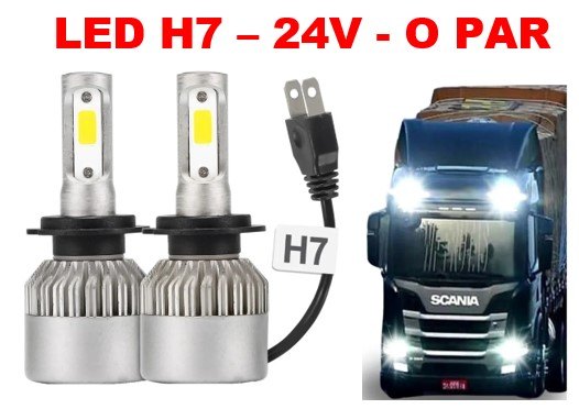 ISO14LFV24 H7 24V - KIT LAMPADA FAROL LED H7 24V 280000LM 36W 6500K (EMB. COM 02 PC- VALOR DO PAR) - KIT ISO14LFV24 H7 24V - KIT LAMPADA FAROL LED H7 24V 280000LM 36W 6500K (EMB. COM 02 PC- VALOR DO PAR) - KIT