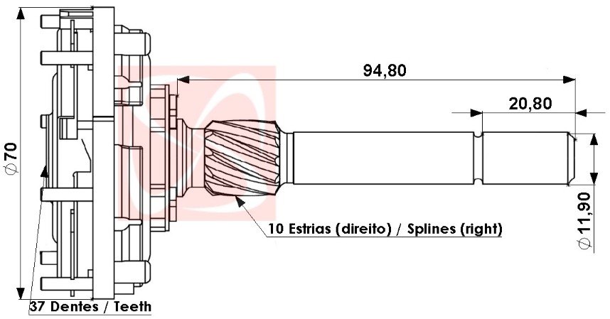 P1-037 - PLANETARIA PARTIDA DW, FIAT PALIO WEEKEND (EMB. COM 01 KIT - VALOR DO CONJUNTO) - CJ P1-037 - PLANETARIA PARTIDA DW, FIAT PALIO WEEKEND (EMB. COM 01 KIT - VALOR DO CONJUNTO) - CJ