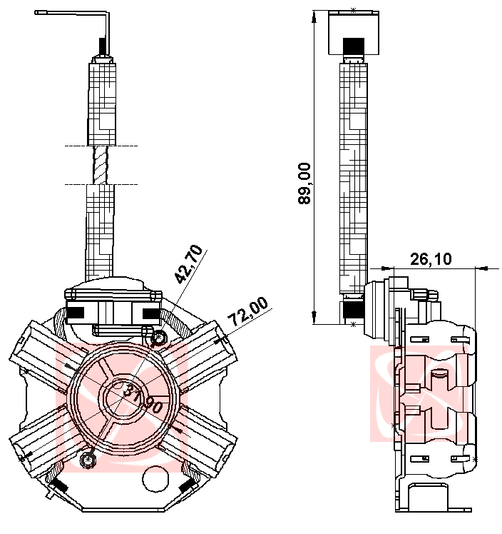 A-054-12V - PORTA ESCOVA PARTIDA BOSCH JOHN DEERE/ M BENS/ VW 12V - PC
