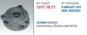 CP1317 - MANCAL PARTIDA KB SCANIA/ CAM/ ONIBUS 03-75 (EMB. COM 1 PEÇA - VALOR UNITARIO) - PC