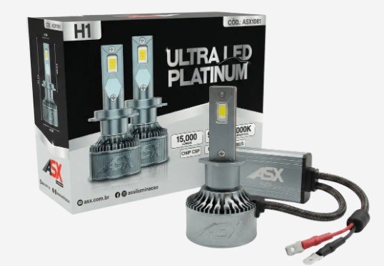 ISO22L1081 H1 12/24V - LAMPADA ULTRA LED PLATINUM H1 12/24V 90W 15000 LM CSP CAMBUS (EMB. COM 02 PECAS - VALOR DO PAR) - KIT ISO22L1081 H1 12/24V - LAMPADA ULTRA LED PLATINUM H1 12/24V 90W 15000 LM CSP CAMBUS (EMB. COM 02 PECAS - VALOR DO PAR) - KIT