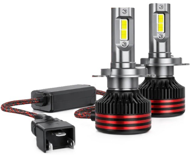 ISO14LFM7 H4 12V - KIT LAMPADA LED M7 H4 12V 45W 6500K - SUPER CAMBUS - CHIP CSP (EMB. COM 02 PCS - VALOR DO PAR) - KIT ISO14LFM7 H4 12V - KIT LAMPADA LED M7 H4 12V 45W 6500K - SUPER CAMBUS - CHIP CSP (EMB. COM 02 PCS - VALOR DO PAR) - KIT