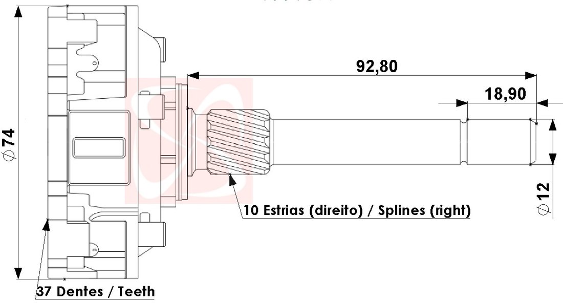 P1-220 - PLANETARIA SW4/ COROLLA/ CAM VW/ DAILLY/ SPRINTER/ DUCATO - CJ P1-220 - PLANETARIA SW4/ COROLLA/ CAM VW/ DAILLY/ SPRINTER/ DUCATO - CJ