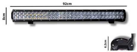 ISO14BR234 D4 12-24V - BARRA LED 92,4X8X/6,2 CM- 78 LEDS- 234W 12-24V (EMB. 01 PC- VALOR UNITARIO) - PC