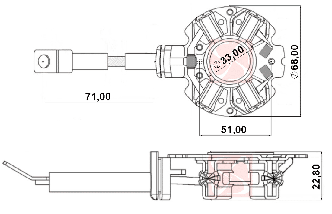 A-042-12V - PORTA ESCOVA PARTIDA BLAZER/ S10/ ASTRA/ CADILAC 12V EMPILHADEIRA - PC