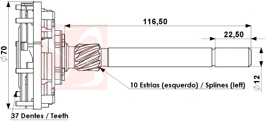 P1-015 - PLANETARIA PARTIDA BOSCH VW, POLO, LOGUS, SEAT, INCA, ESCORT (EMB. COM 01 KIT - VALOR DO CONJUNTO) - CJ P1-015 - PLANETARIA PARTIDA BOSCH VW, POLO, LOGUS, SEAT, INCA, ESCORT (EMB. COM 01 KIT - VALOR DO CONJUNTO) - CJ