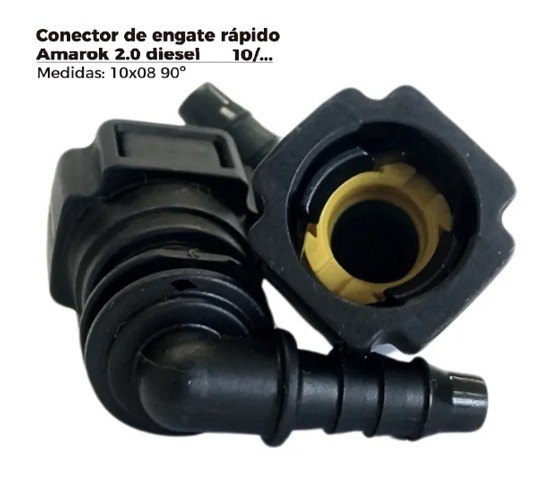 ISO1905625 - CONECTOR 90 GRAU - FILTRO COMBUSTIVEL AMAROK DIESEL - MEDIDA 10X08 (EMB. COM 01 PECA - VALOR UNITARIO) - PC