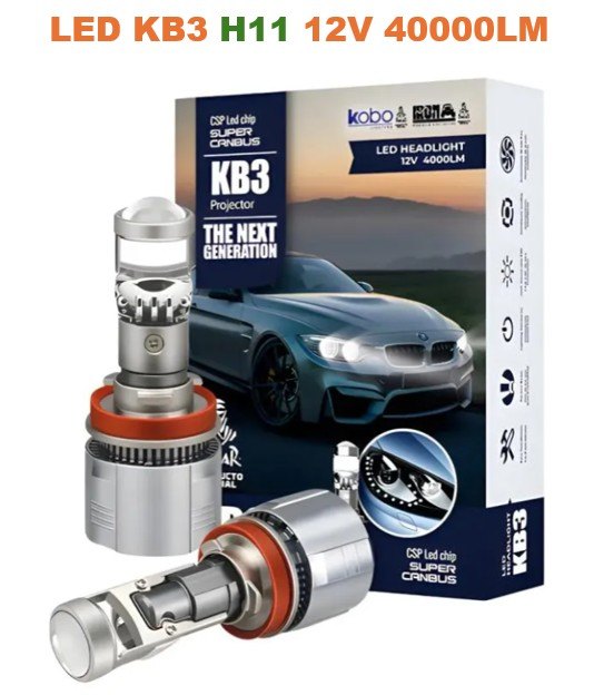 ISO14LFKB3 H11 12V - KIT LAMPADA LED KB3 H11 12V 40000LM- CHIP CSP SUPER CANBUS (EMB. COM 02 PC - VALOR DO PAR) - KIT ISO14LFKB3 H11 12V - KIT LAMPADA LED KB3 H11 12V 40000LM- CHIP CSP SUPER CANBUS (EMB. COM 02 PC - VALOR DO PAR) - KIT