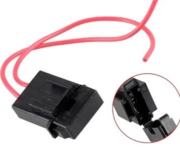 ISO6CH02.8544 - CHICOTE 02 VIAS - PORTA FUSIVEL LAMINA COM TAMPA FIO 2.50 MM (EMB. COM 05 PECAS - VALOR UNITARIO) - PC