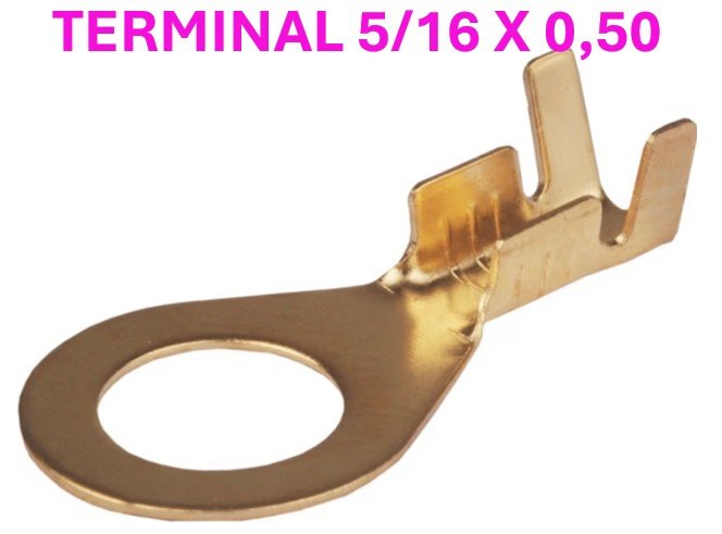 AMS81027 - TERMINAL OLHAL 5/16 X 0,50 MM (EMB. COM 50 PECAS - VALOR UNITARIO) - PC