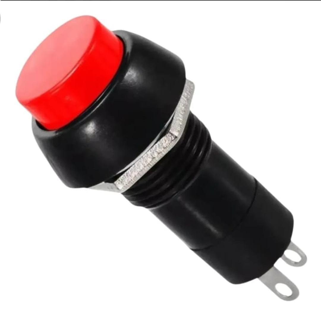 ISO6IT1223 VM - CHAVE ON/OFF REDONDA 12MM BOTAO VERMELHO LIGA/ DESLIGA (EMB. COM 01 PC - VALOR UNITARIO) - PC