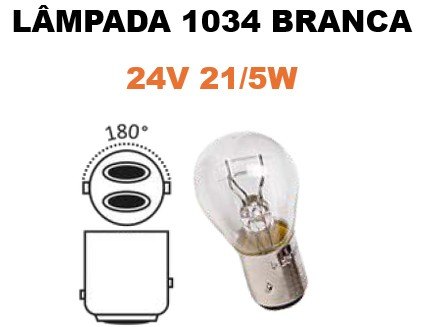 ISO14LX1034 BC 24V - LAMPADA HALOGENA 1034 24V BRANCA 21/5W 2 POLOS - BASE BAY15D - 13499PR (EMB. COM 10 PECAS - VALOR UNITARIO) - PC ISO14LX1034 BC 24V - LAMPADA HALOGENA 1034 24V BRANCA 21/5W 2 POLOS - BASE BAY15D - 13499PR (EMB. COM 10 PECAS - VALOR UNITARIO) - PC