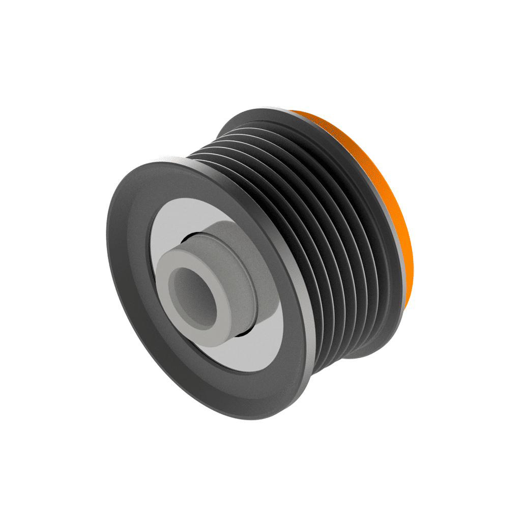 77.1007.0 - POLIA RODA LIVRE ALT DENSO TOYOTA HIACE/ HILUX/ LAND CRUISER ( 07 PK - HORARIO ) ROSCA M14 - UN