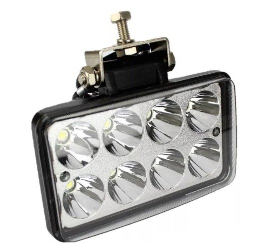 ISO224201 12/24V - FAROL LED RETANGULAR 8 LED 24W 12/24V (EMB. COM 01 PECA- VALOR UNITARIO) - PC