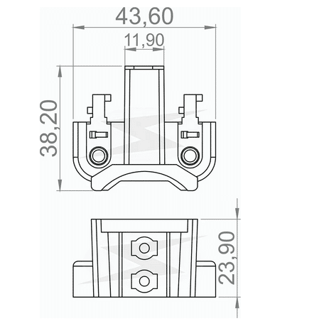 UF-2.216/2 12V - PORTA ESCOVA ALTERNADOR 12V FORD RANGER/ F-250/ MONDEO - PC