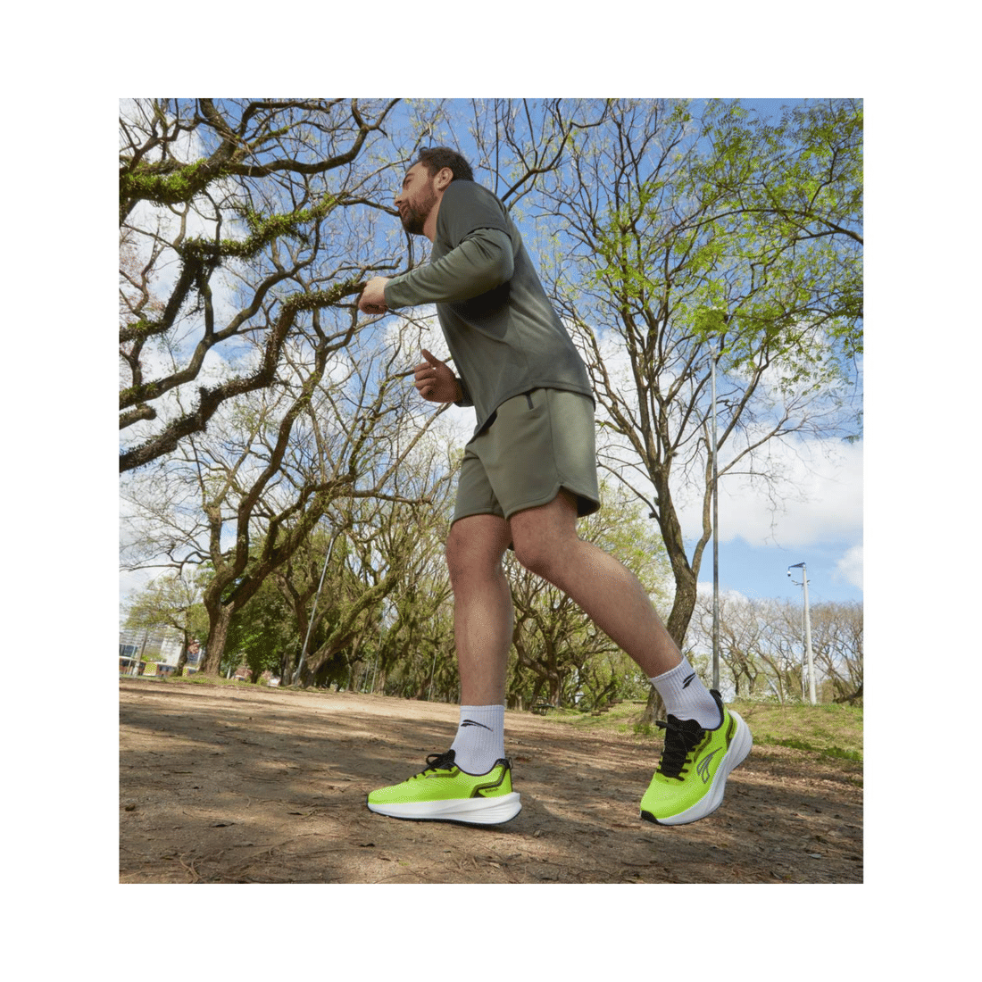 Tênis Kolosh Perform 2.0 Esportivo Masculino Amarelo Neon