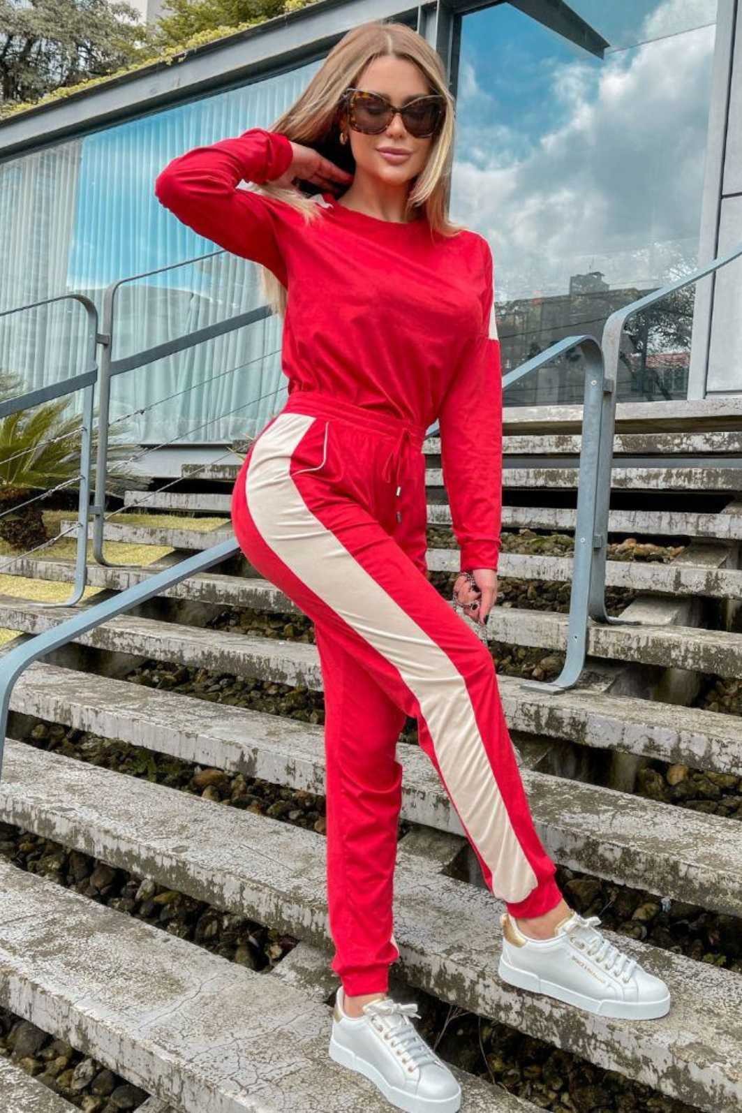 Conjunto Suede CalÃ§a Jogger Feminina Suede Conjunto Feminino