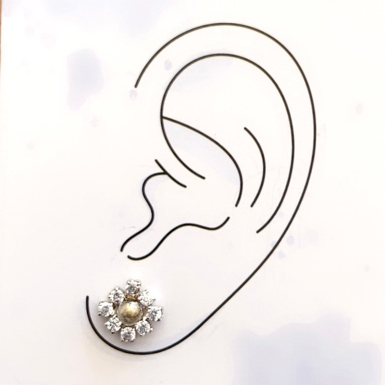 Brinco Pureza Flor Pq Brinco Pureza Flor Pq