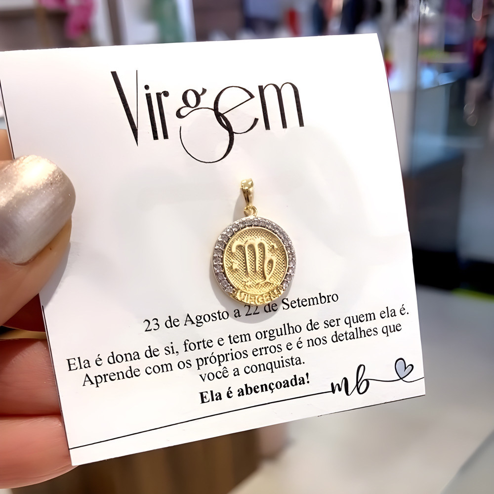 Pingente Signos Zircônia