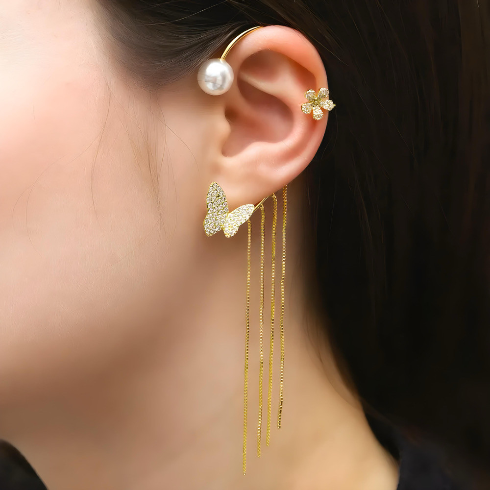 Piercing Borboleta Franja Piercing Borboleta Franja