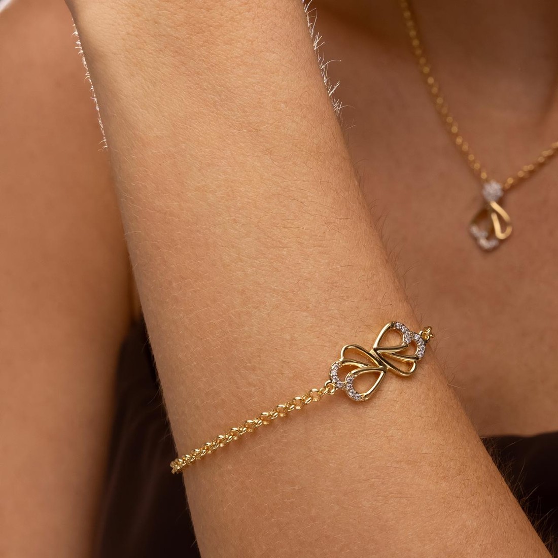 Pulseira Flor Aurora Zircônia